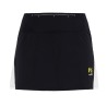 Женская беговая юбка Karpos Lavaredo Run Skirt чёрная с белым